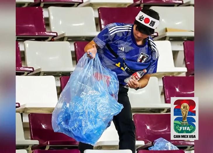 Japanese Fans Clean World Cup Stadium, Continue Tradition